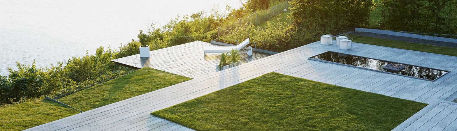 Minimalistisk havedesign tegnet af havearkitekt Tor Haddeland